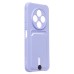 Чехол-накладка для Tecno Spark 30C 4G (светло-фиолетовый) - SC304 с картхолдером