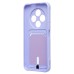 Чехол-накладка для Tecno Spark 30C 4G (светло-фиолетовый) - SC304 с картхолдером