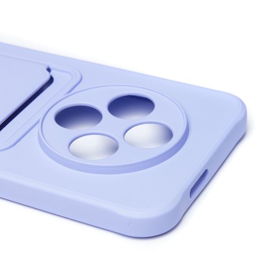 Чехол-накладка для Tecno Spark 30C 4G (светло-фиолетовый) - SC304 с картхолдером