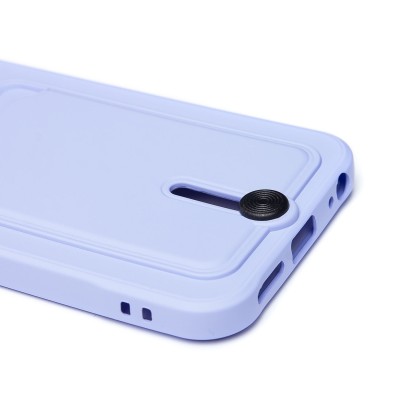 Чехол-накладка для Tecno Spark 30C 4G (светло-фиолетовый) - SC304 с картхолдером