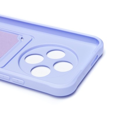 Чехол-накладка для Tecno Spark 30C 4G (светло-фиолетовый) - SC304 с картхолдером