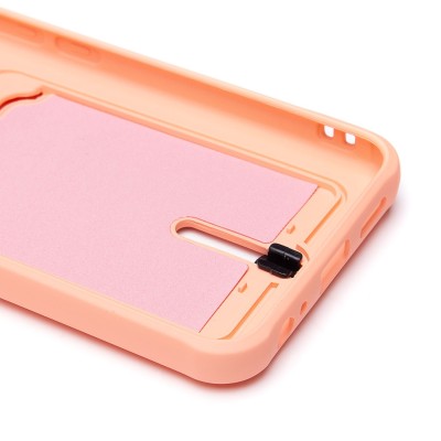 Чехол-накладка для Tecno Spark 8c (светло-розовый) - SC304 с картхолдером