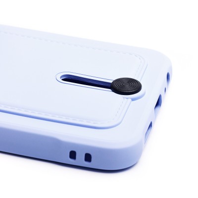 Чехол-накладка для Tecno Spark 8c (светло-фиолетовый) - SC304 с картхолдером