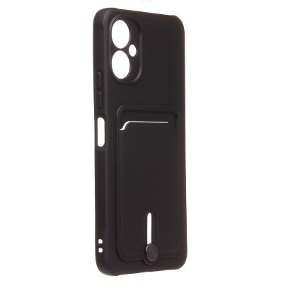 Чехол-накладка для Tecno Spark 9 Pro (черный) - SC304 с картхолдером