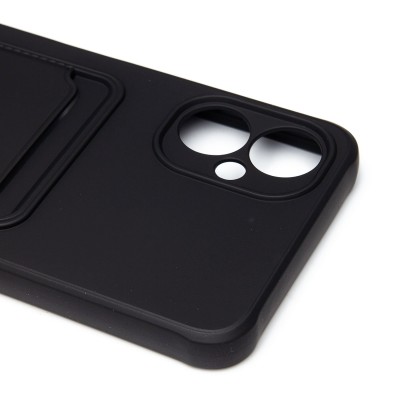 Чехол-накладка для Tecno Spark 9 Pro (черный) - SC304 с картхолдером