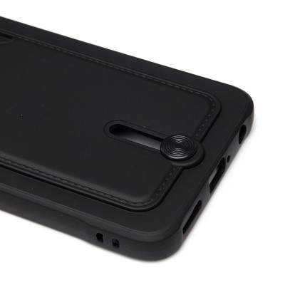 Чехол-накладка для Tecno Spark 9 Pro (черный) - SC304 с картхолдером