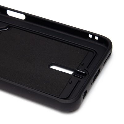 Чехол-накладка для Tecno Spark 9 Pro (черный) - SC304 с картхолдером