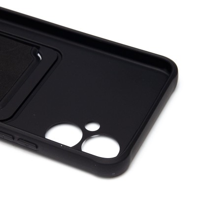 Чехол-накладка для Tecno Spark 9 Pro (черный) - SC304 с картхолдером