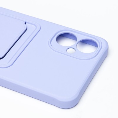 Чехол-накладка для Tecno Spark 9 Pro (темно-фиолетовый) - SC304 с картхолдером