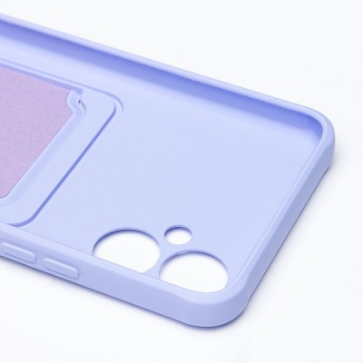 Чехол-накладка для Tecno Spark 9 Pro (темно-фиолетовый) - SC304 с картхолдером