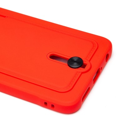 Чехол-накладка для Tecno Spark 9 Pro (красный) - SC304 с картхолдером