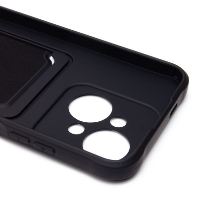 Чехол-накладка для Tecno Spark Go 1 (черный) - SC304 с картхолдером