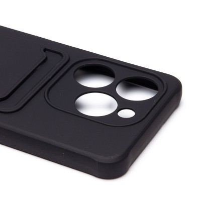 Чехол-накладка для Tecno Spark Go 2024 (черный) - SC304 с картхолдером