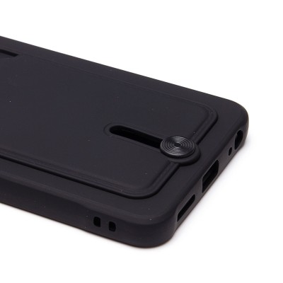 Чехол-накладка для Tecno Spark Go 2024 (черный) - SC304 с картхолдером