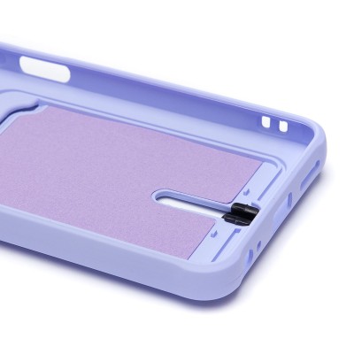 Чехол-накладка для Tecno Spark Go 2024 (светло-фиолетовый) - SC304 с картхолдером