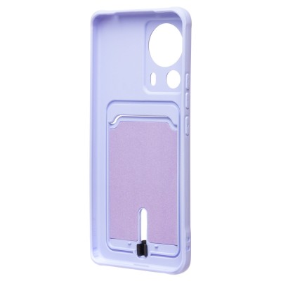 Чехол-накладка для Xiaomi 13 Lite (светло-фиолетовый) - SC304 с картхолдером