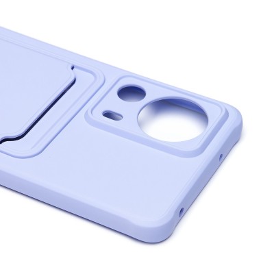 Чехол-накладка для Xiaomi 13 Lite (светло-фиолетовый) - SC304 с картхолдером