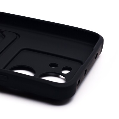 Чехол-накладка для Xiaomi 13T Pro (черный) - SC304 с картхолдером