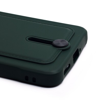 Чехол-накладка для Xiaomi 13T (темно-зеленый) - SC304 с картхолдером