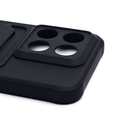 Чехол-накладка для Xiaomi 14 (черный) - SC304 с картхолдером Чехол-накладка для Xiaomi 14 (черный) - SC304 с картхолдером