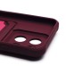 Чехол-накладка для Xiaomi 14 (бордовый) - SC304 с картхолдером