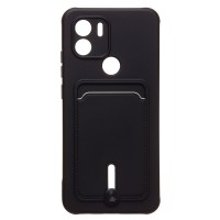 Чехол-накладка для Xiaomi Poco C50 (черный) - SC304 с картхолдером