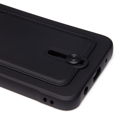 Чехол-накладка для Xiaomi Poco C50 (черный) - SC304 с картхолдером