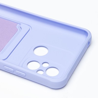 Чехол-накладка для Xiaomi Poco C55 (темно-фиолетовый) - SC304 с картхолдером