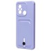 Чехол-накладка для Xiaomi Poco C55 (светло-фиолетовый) - SC304 с картхолдером