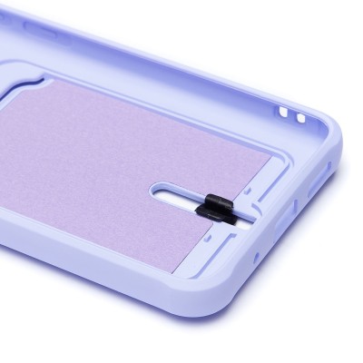 Чехол-накладка для Xiaomi Poco C55 (светло-фиолетовый) - SC304 с картхолдером