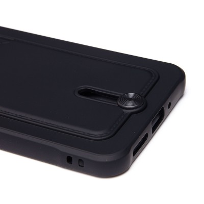 Чехол-накладка для Xiaomi Poco C65 (черный) - SC304 с картхолдером Чехол-накладка для Xiaomi Poco C65 (черный) - SC304 с картхолдером