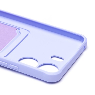 Чехол-накладка для Xiaomi Poco C65 (светло-фиолетовый) - SC304 с картхолдером Чехол-накладка для Xiaomi Poco C65 (светло-фиолетовый) - SC304 с картхолдером