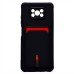 Чехол-накладка для Xiaomi Poco X3 Pro (черный) - SC304 с картхолдером