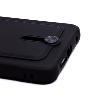 Чехол-накладка для Xiaomi Poco X3 Pro (черный) - SC304 с картхолдером