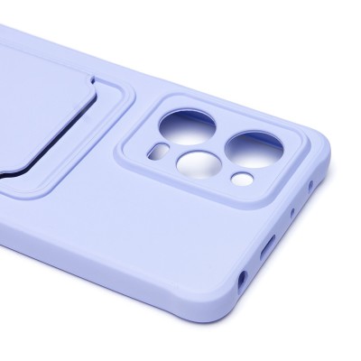 Чехол-накладка для Xiaomi Poco X5 Pro (светло-фиолетовый) - SC304 с картхолдером