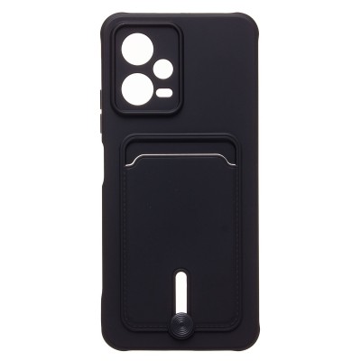 Чехол-накладка для Xiaomi Poco X5 (черный) - SC304 с картхолдером