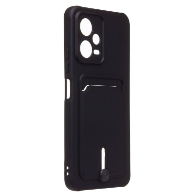 Чехол-накладка для Xiaomi Poco X5 (черный) - SC304 с картхолдером