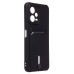 Чехол-накладка для Xiaomi Poco X5 (черный) - SC304 с картхолдером
