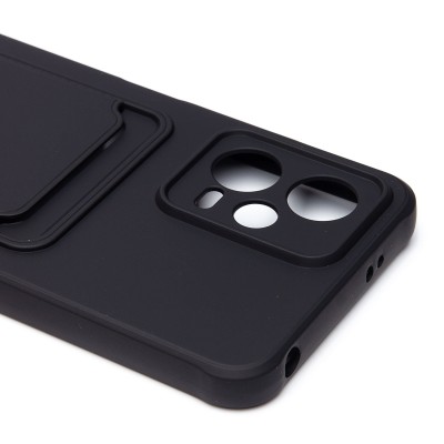 Чехол-накладка для Xiaomi Poco X5 (черный) - SC304 с картхолдером