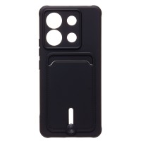 Чехол-накладка для Xiaomi Poco X6 5G (черный) - SC304 с картхолдером