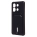 Чехол-накладка для Xiaomi Poco X6 5G (черный) - SC304 с картхолдером