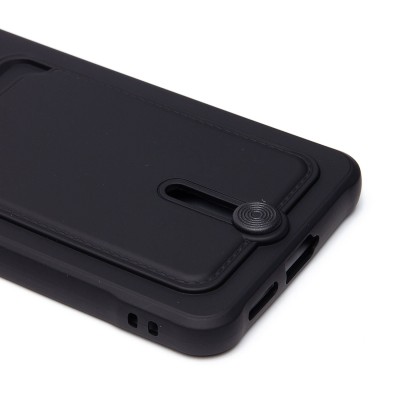 Чехол-накладка для Xiaomi Poco X6 5G (черный) - SC304 с картхолдером