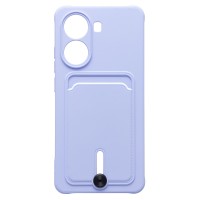 Чехол-накладка для Xiaomi Poco X7 Pro (светло-фиолетовый) - SC304 с картхолдером