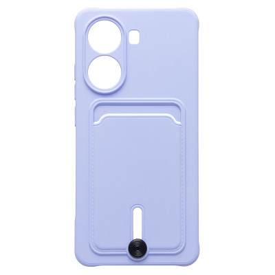 Чехол-накладка для Xiaomi Poco X7 Pro (светло-фиолетовый) - SC304 с картхолдером