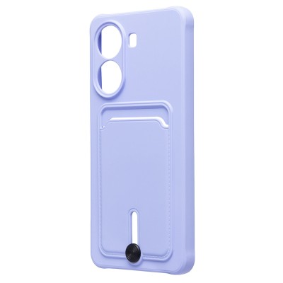 Чехол-накладка для Xiaomi Poco X7 Pro (светло-фиолетовый) - SC304 с картхолдером