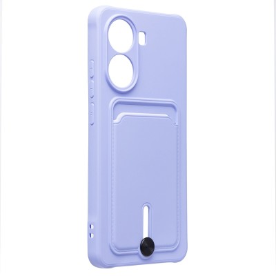 Чехол-накладка для Xiaomi Poco X7 Pro (светло-фиолетовый) - SC304 с картхолдером