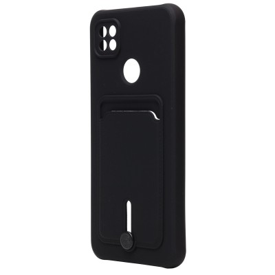 Чехол-накладка для Xiaomi Redmi 10A (черный) - SC304 с картхолдером