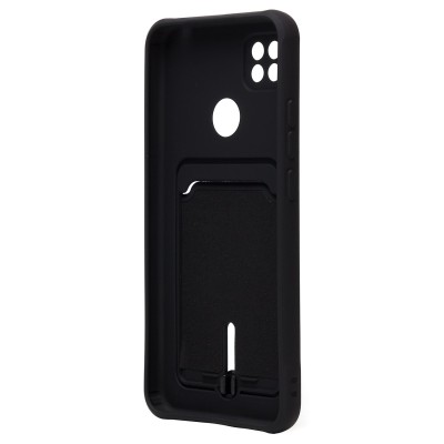 Чехол-накладка для Xiaomi Redmi 10A (черный) - SC304 с картхолдером