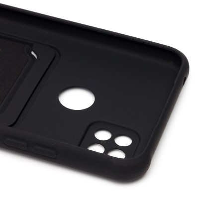 Чехол-накладка для Xiaomi Redmi 10A (черный) - SC304 с картхолдером