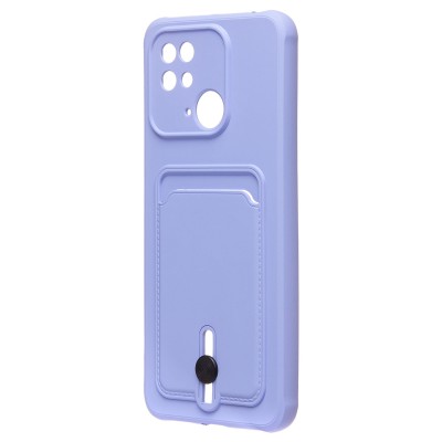 Чехол-накладка для Xiaomi Redmi 10C (темно-фиолетовый) - SC304 с картхолдером
